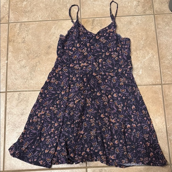 Cotton On Black and Purple Spaghetti Strap Sundress - Picture 1 of 3